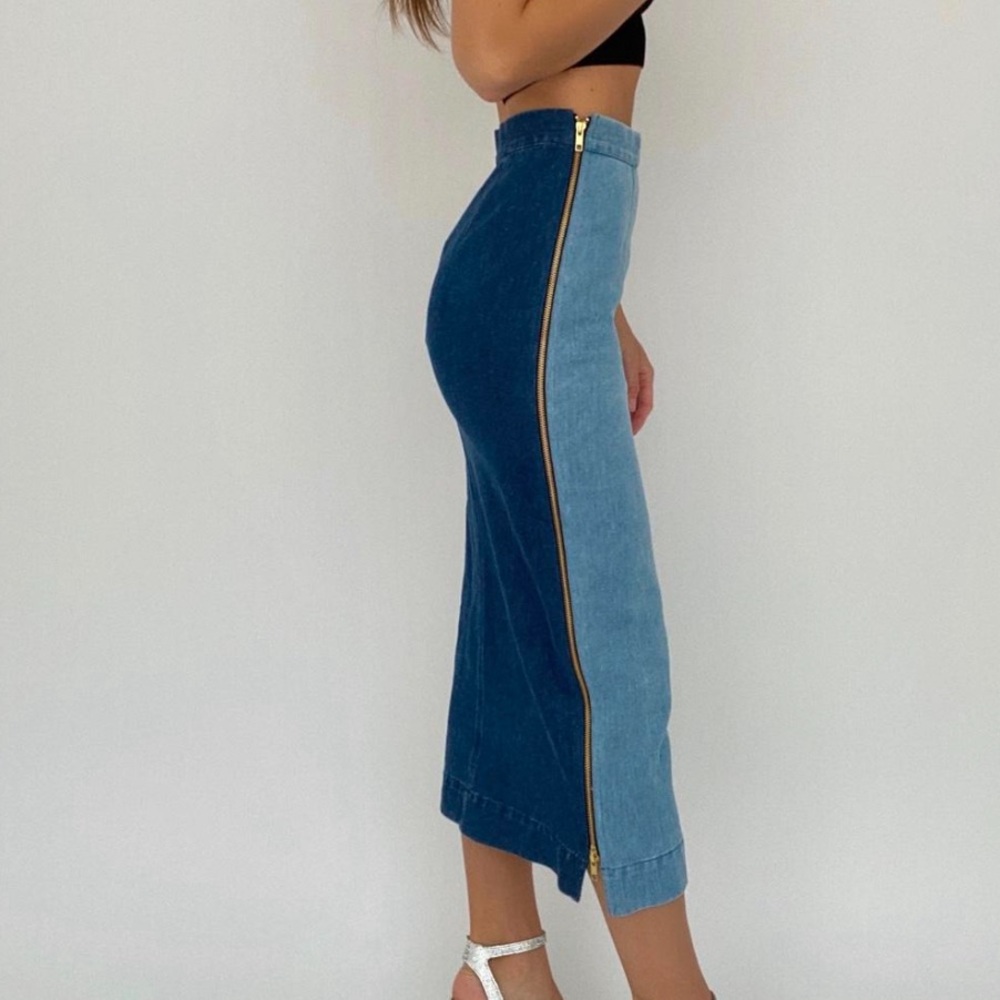 Mara Hoffman Uma Long Denim skirt